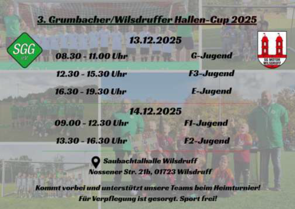 Hallenturnier-Wochenende der SG Grumbach